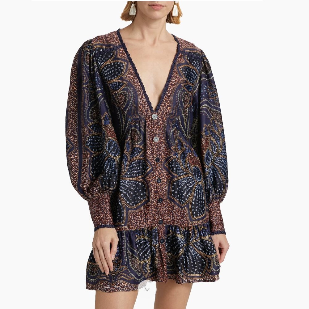 FARM Rio Floral Glam Mini Dress, Size XS, NWT